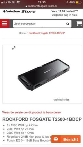 Gezocht rockford fosgate t2500