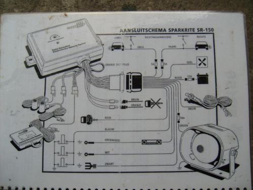 gezocht sparkrite auto alarm sr 150