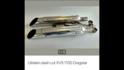 Gezocht  uitlaat slash cut xvs 1100 Yamaha dragstar.