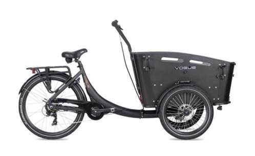 GEZOCHT Zwarte electrische bakfiets Vogue superior 3