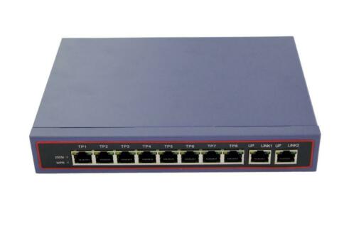 Gigabit 8x IP POE2x uplink ports switch(ZX-8EP2E-ND1000)