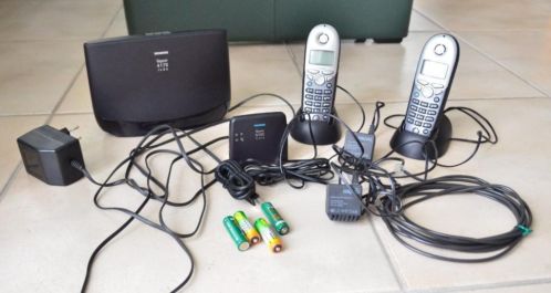Gigaset 4170 ISDN centrale met 2 handsets