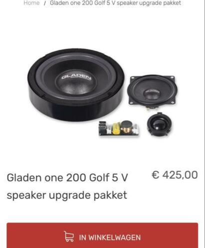 Gladen golf 5 pasklare speakers 