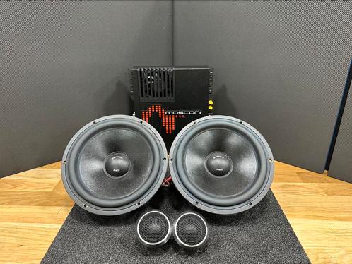 Gladen Pro speakers composet en Mosconi One 130.2 versterker