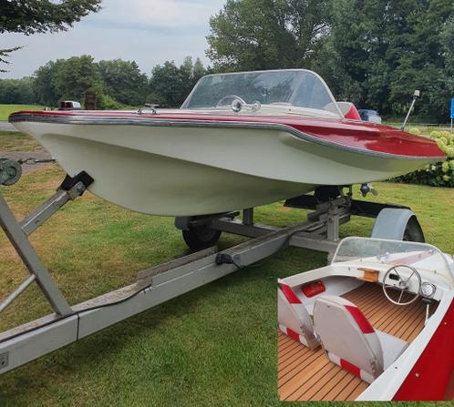 glasspar g3 9.9pk 2pers speedboot met trailer