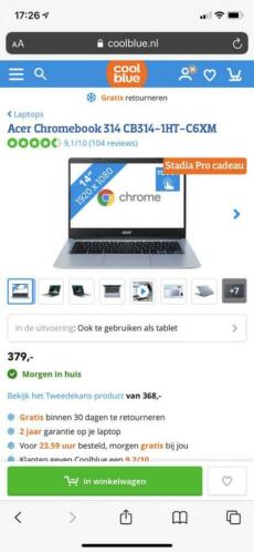 Gloednieuwe Acer Chromebook 314 CB314-1HT-C6XM