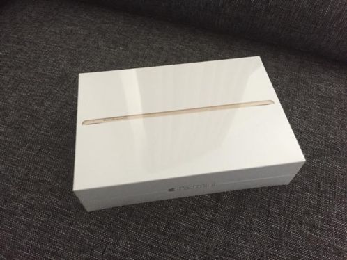 Gloednieuwe Apple Ipad mini 4 64GB gold  bon
