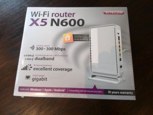 Gloednieuwe Sitecom Wi-Fi router X5 N600
