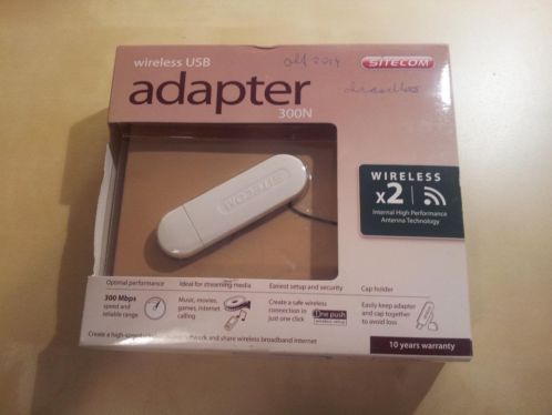 Goed functionerende Sitecom WIFI USB adapter 300N X2