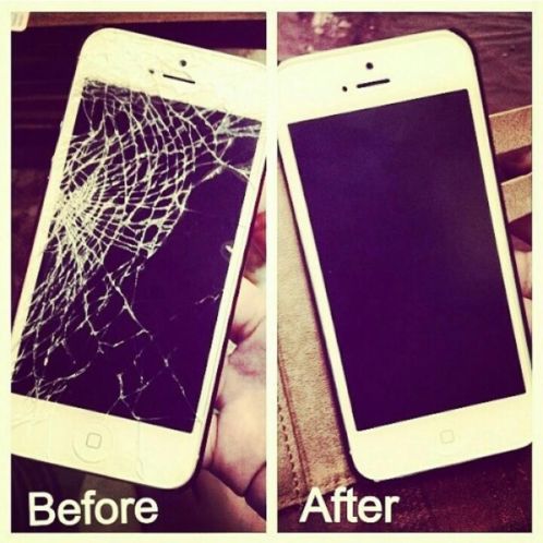 GOEDKOOP Iphone 4 4S 5 5C 5S Scherm Glas Reparatie 