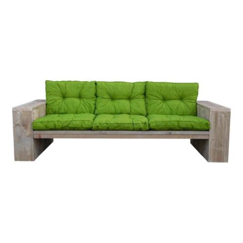 GOEDKOPE loungebank van steigerhout met kussens