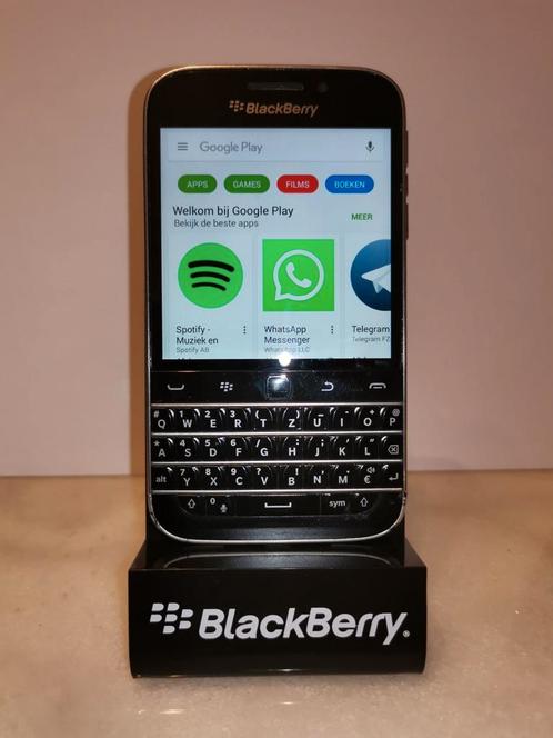 Goedwerkende blackberry classic Q20 met whatsapp, telegram e