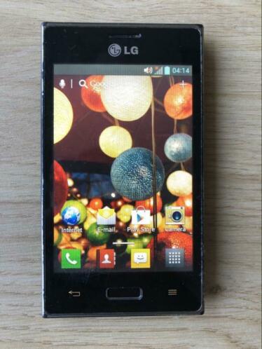 Goedwerkende mooie zwarte LG Optimus L5