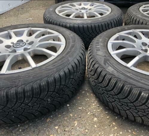 GOODYEAR winterbanden op velgen Bijna Nieuw 185 60 15 5x100