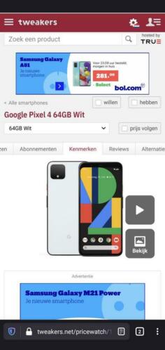 Google pixel 4 64Gb wit