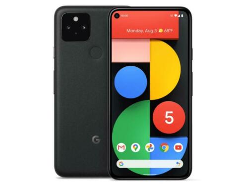 Google Pixel 5 Just Black 5G Gloednieuw Inruil Mogelijk
