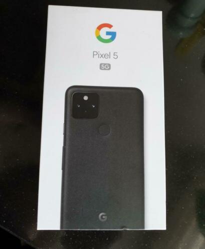 Google Pixel 5 zwart, nieuw in verpakking, nooit gebruikt.