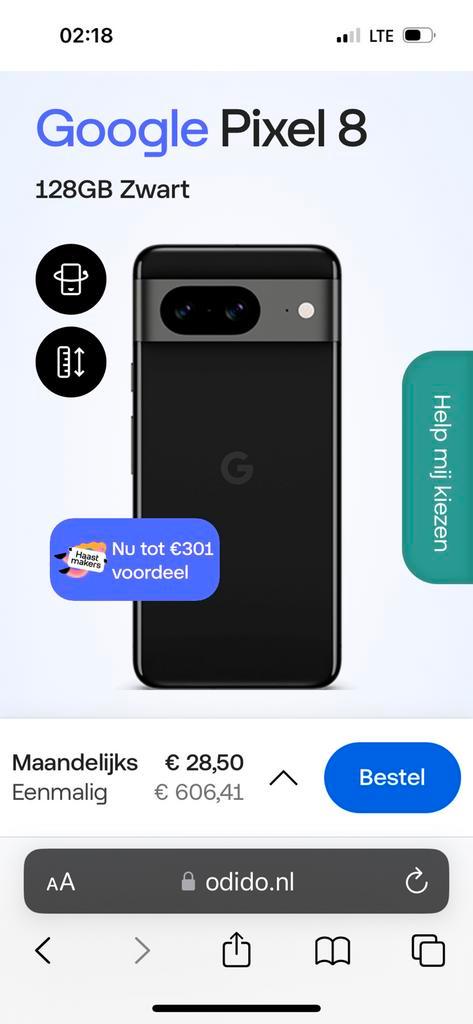 Google pixel 8 te koop.