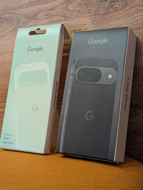 Google Pixel 9 Obsidian Zwart 256gb NIEUW  bon amp case