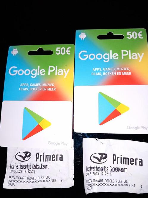 Google play cards