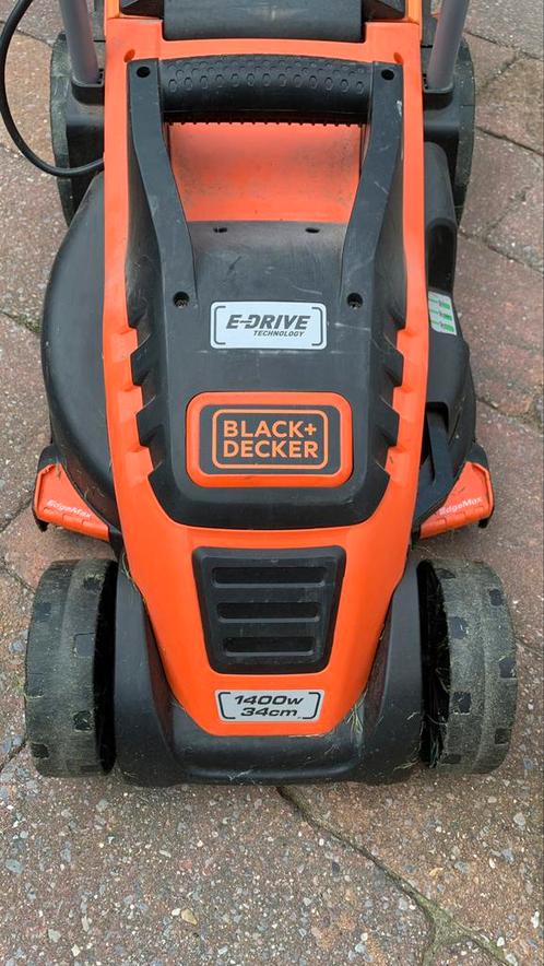 Grasmaaier, Black amp decker 34cm edge max, 40liter opvangbak.