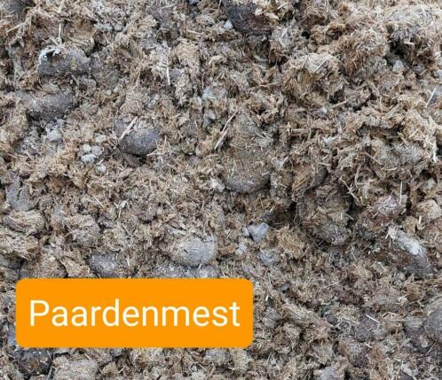 Gratis paardenmest zonder strooisel voor (moes)tuin