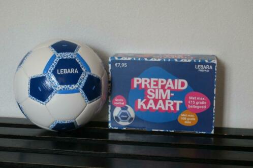 Gratis voetbal bij Lebara Prepaid Simkaart twv 15 euro