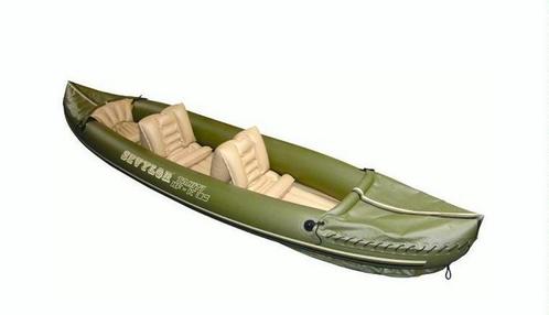 Green Sevylor Inflatable Canoe for 2 persons.