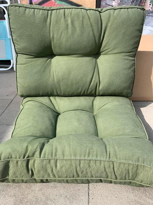 Grijze en groene kussens (loungeset, 15 stuks)