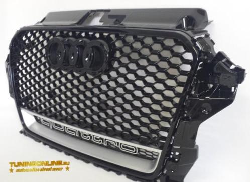 Grille Audi A3 8V RS3 look grill Zwart