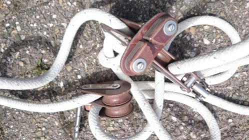 Grootschoot met mooie Tufnol blokken