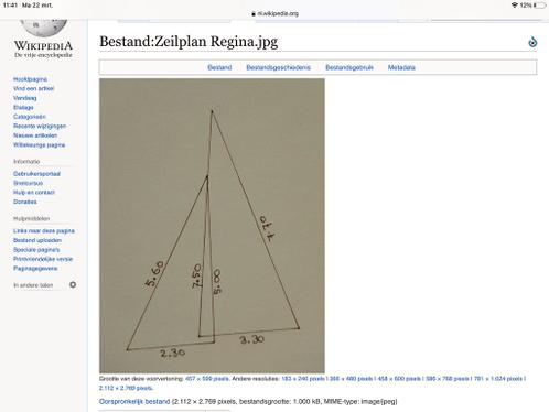 Grootzeil en fok Regina1