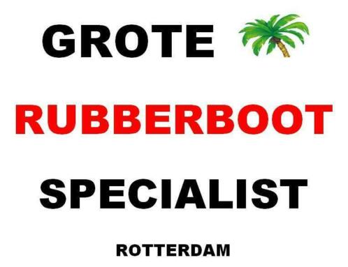 grote RUBBERBOTEN  330 390 480 lang LEVERBAAR MET ALU platen