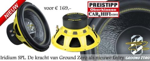 Ground Zero GZIW-12SPL nieuw spl woofer 1000 RMS slechts 169