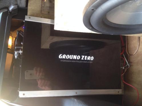 Ground Zero zeer krachtige woofer, versterker  condensator