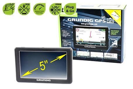Grundig M5 navigatiesysteem met gratis kaartupdates  69,95