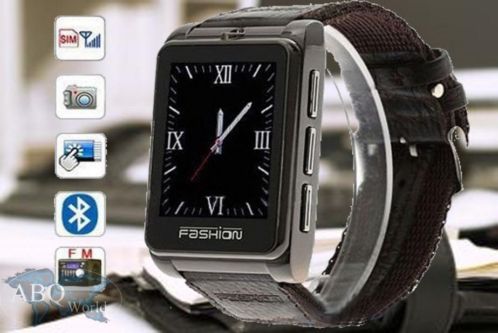 GSM horloge bruin quadband simlockvrij camera AANBIEDING