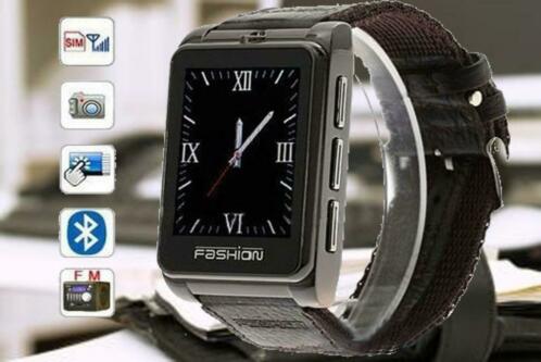 GSM horloge  smartwatch  bruin  quadband  simlockvrij