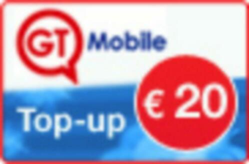 GT Mobile beltegoed 20 Euro voor 15