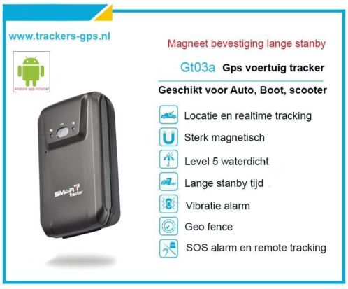 Gt03a Gps tracker 5 dagen batterij magneet bodem