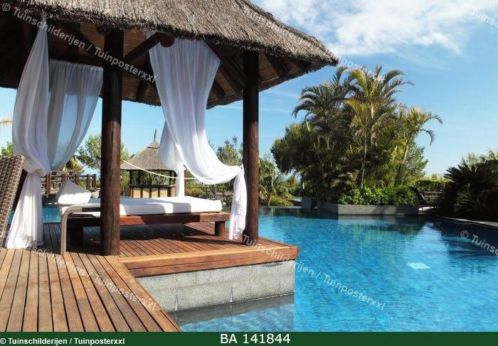 Gun u zelf vakantie tuinposters.Kijk snel bij tuinposter XXL