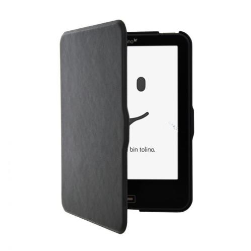 Hard Cover Zwarte Hoes Tolino Shine 2 HD  Sleepcover  Case