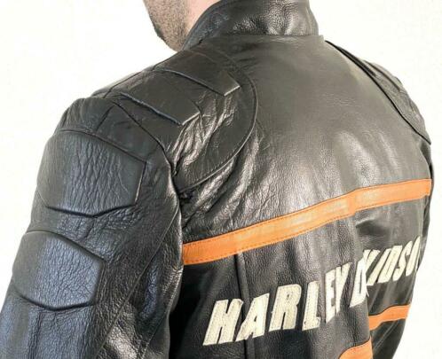 Harley Davidson leder motor jas 100  leder met protectors