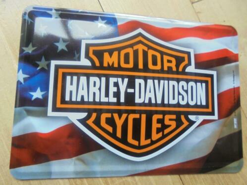 Harley-Davidson metalen plaatje