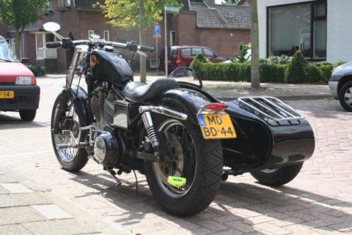Harley Davidson sportster met zijspan 