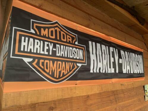 Harley Davidson vlag decoratie mancave garage