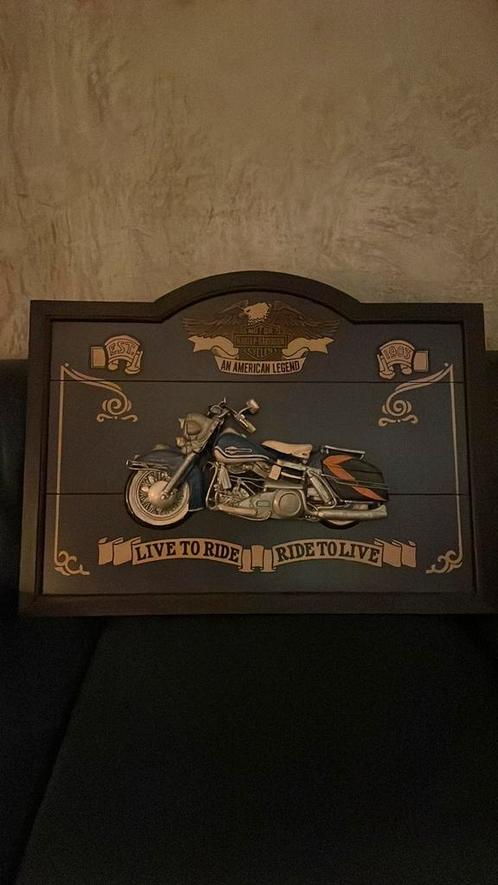 Harley Davidson wandbord schilderij decoratie accessoire.