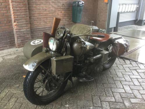 Harley Davidson WL Liberator - met zijspan - circa 1943 -...