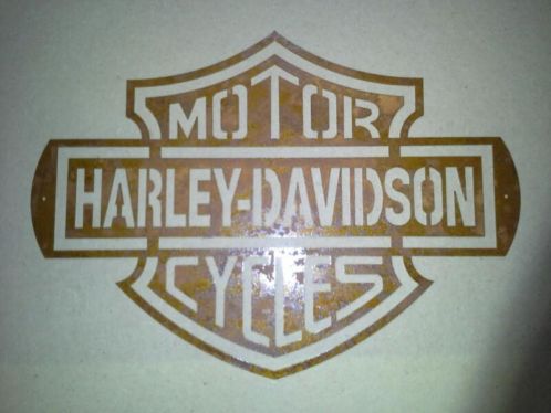 Harley logo.s rvs en staal 