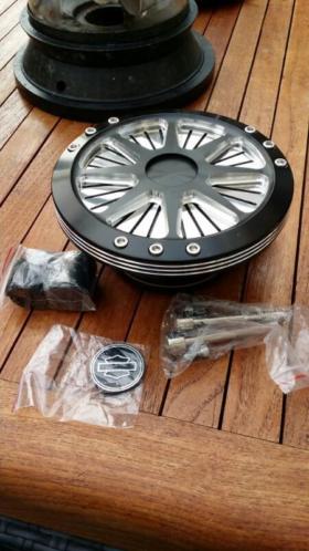 harley luchtfilter black cnc gefreesd